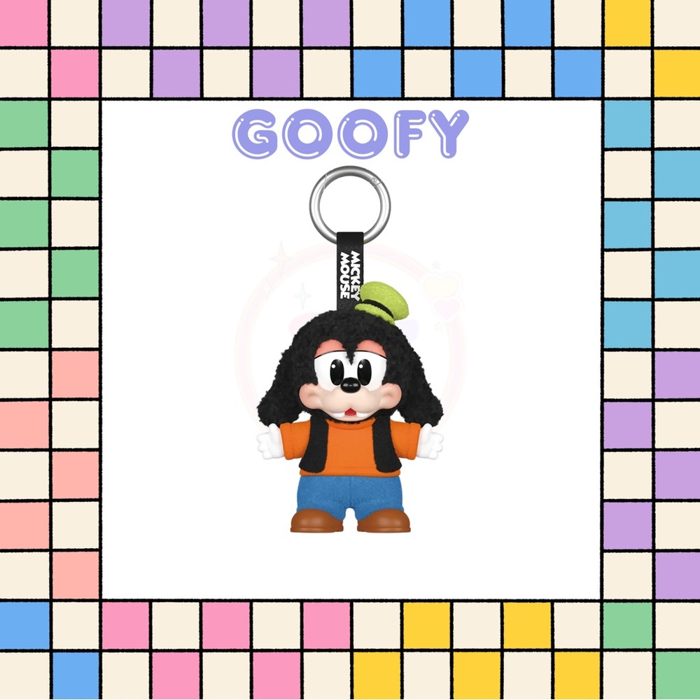 POP MART-MICKEY FAMILY CUTE TOGETHER KEYCHAIN-GOOFY